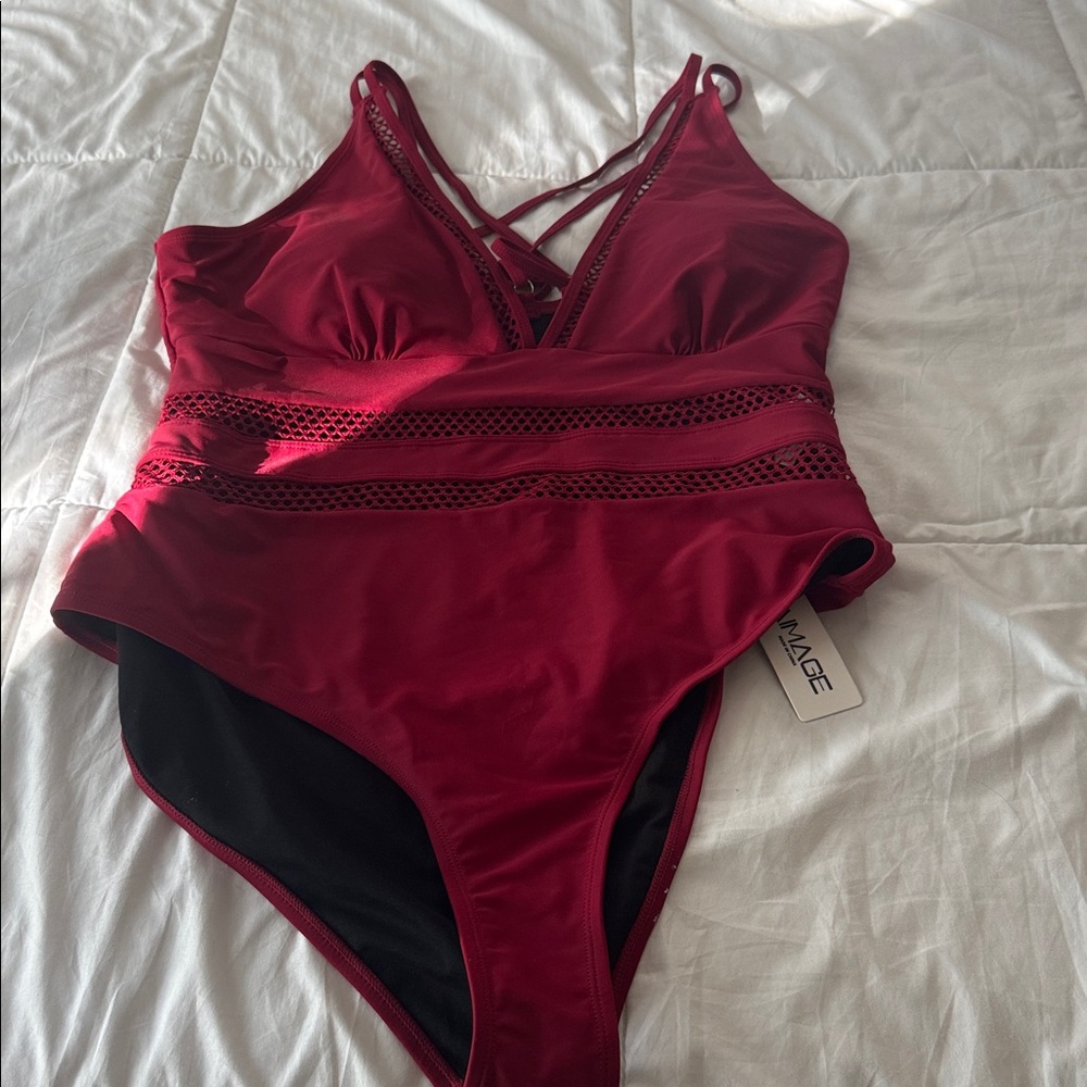 AI'MAGE One Piece Swimsuit Women Tummy Control Bathing Suit size xxl